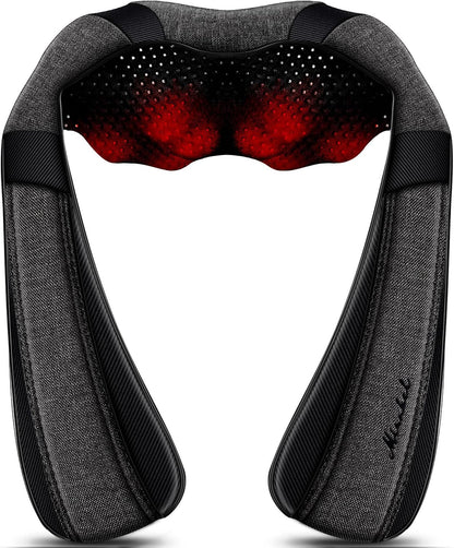 Shiatsu Neck and Back Massager with Heat for Pain Relief Deep Tissue Gifts