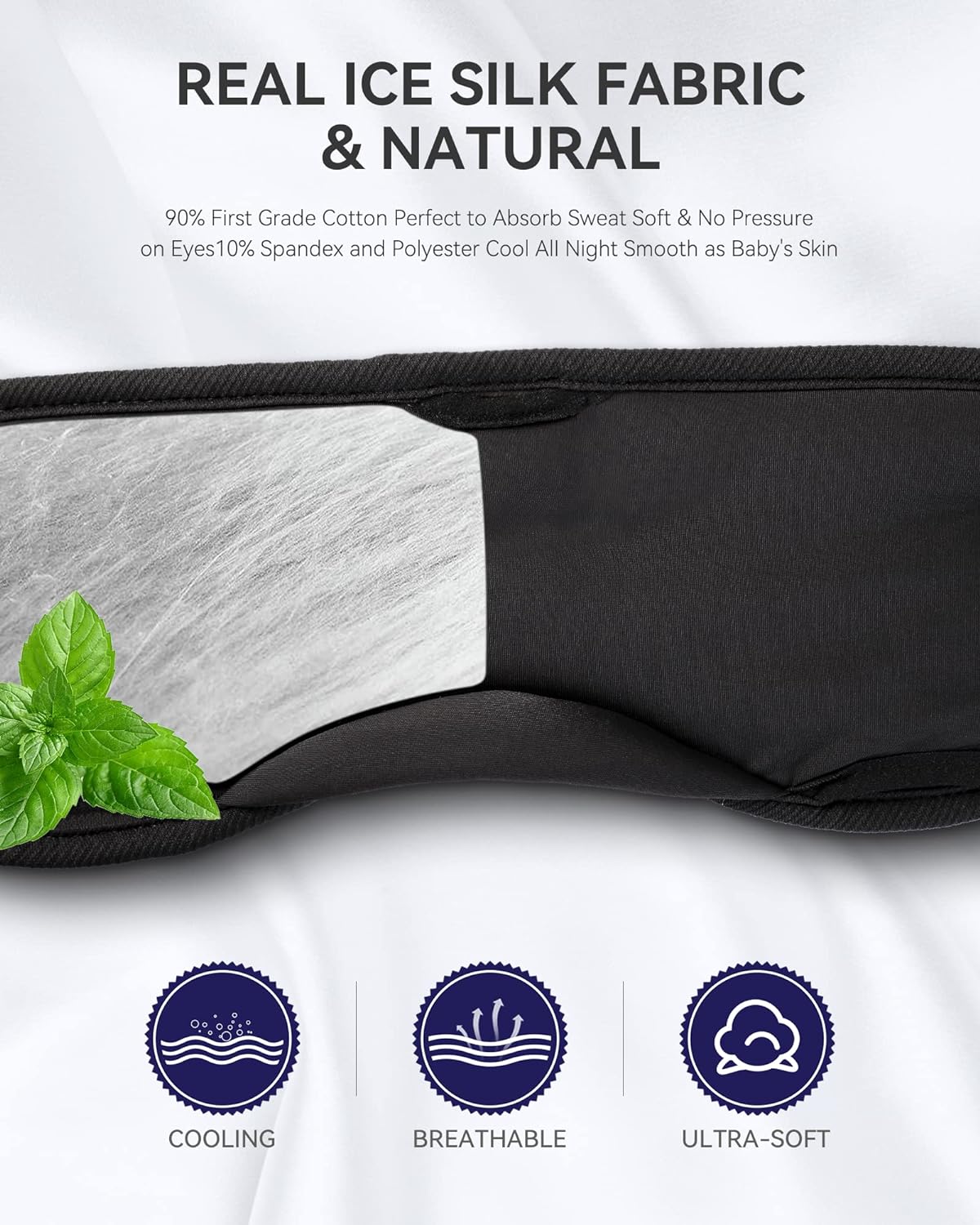 MUSICOZY Sleep Headphones Bluetooth 5.4 Sleep Mask with HD Sound