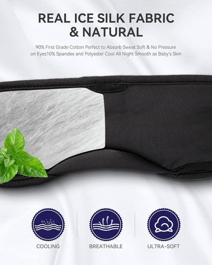MUSICOZY Sleep Headphones Bluetooth 5.4 Sleep Mask with HD Sound