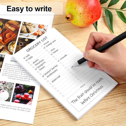 Grocery List Magnet Pad for Fridge, 2 Pack Magnetic Notepads for Refrigerator, Magnetic Grocery List Pad for Fridge, Full Magnet Back Shopping Lists, 60 Sheets Per Note Pads