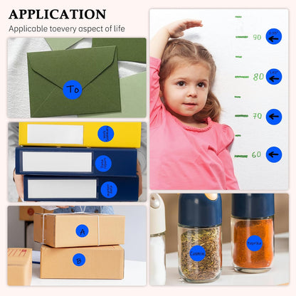 PARLAIM 1050 PCS Color Coding Labels Circle Dot Stickers,10 Color Style Colorful Coding Label Sticker for Office,Student Classroom