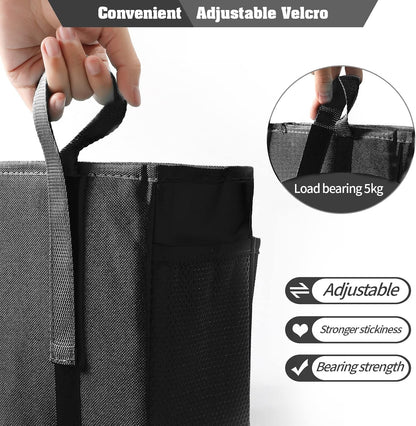 Bseash Bunk Bed Organizer, Bedside Caddy Hanging Bed Organizer Storage Bag 8 Pockets, for College Dorm Rooms Bed, Hospital Bed, Baby Bed Rails, 600D Oxford Cloth