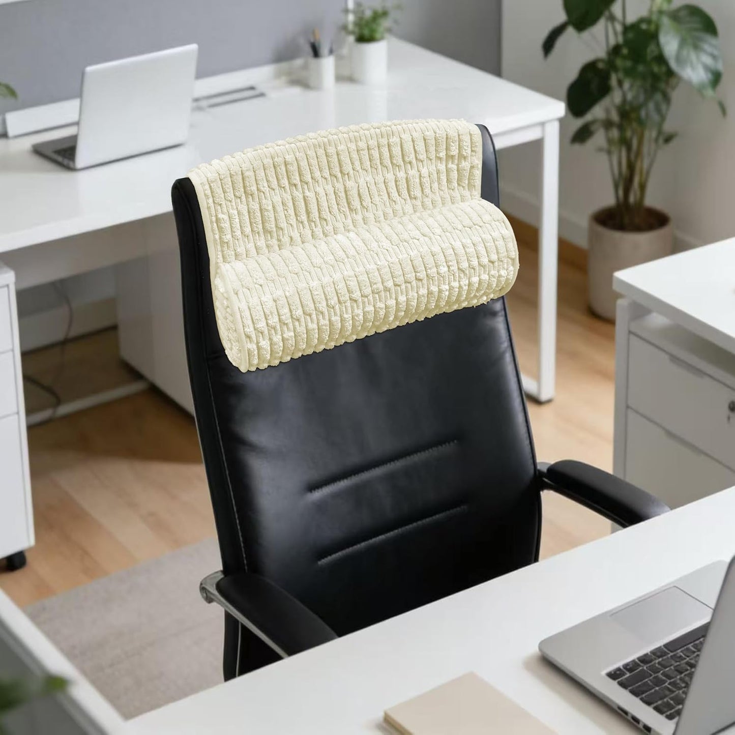 Memory Foam Recliner Neck Pillow. | Breathable pressure relieving ergonomic cushion fits car, sofa, office chair, recliner. Gray,17"W×2.7"D.