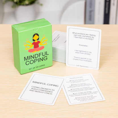 100 Mindful Work Cards – Mindfulness & Self‑Care Prompts for Professionals | Desk & Travel Deck for Stress Relief, Focus, Motivation & Well‑Being