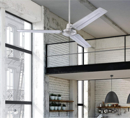 Westinghouse 7840900 Industrial Ceiling Fan, 56-Inch, White