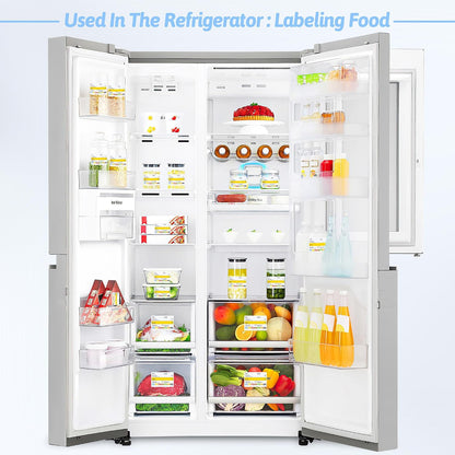 Restaurant Quality Shelf Life Food Rotation Labels Vinyl, 2” x 3” Self-Adhesive Removable Freezer Food Labels Stickers, Perfect for Reusable Containers, Food Date Sticker (Large, Count, 2)