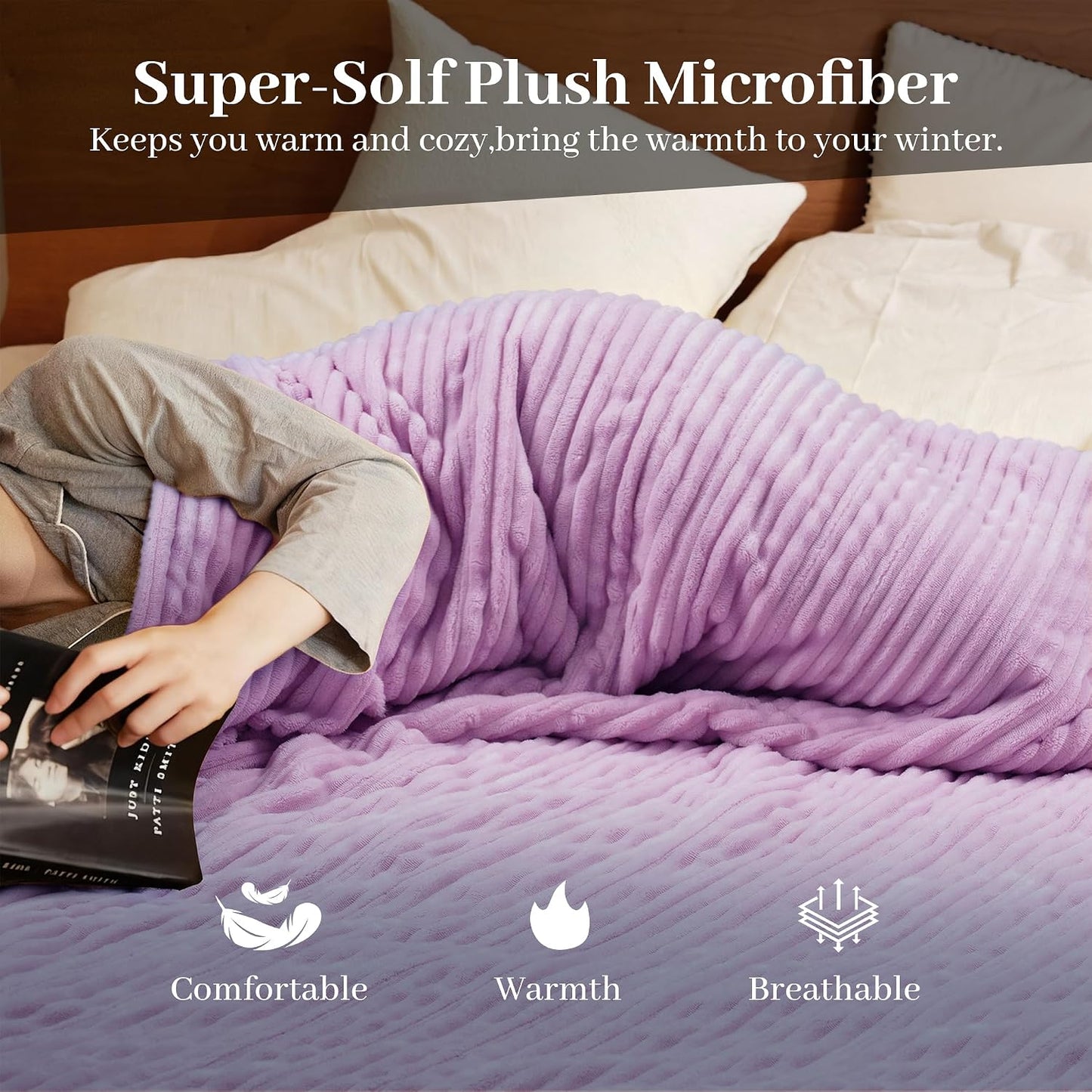 Texciting Heated Blanket 50X60,Soft Electric Blanket,ETL Certified,Grey | Heating Levels,Auto-Off Function,Heated Throw Blanket for Bed,Machine Washable,Gifts for Woman