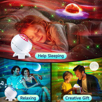 Baby Sound Machine with Night Light Projector,30 Sounds White Noise Machine | 31 Colors&4 Films,Remote,Timer,3 Brightness,360° Rotation,Sleep Soother,Sensory Light Autism Toys,Baby Shower Gifts,Baby Kids