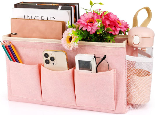 Lilithye Bedside Caddy, Bedside Storage Bag Hanging Organizer for Bunk Bed