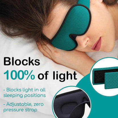 Medi Grade Sleep Mask Cotton Eye Mask with 3D Memory Foam for Sleeping