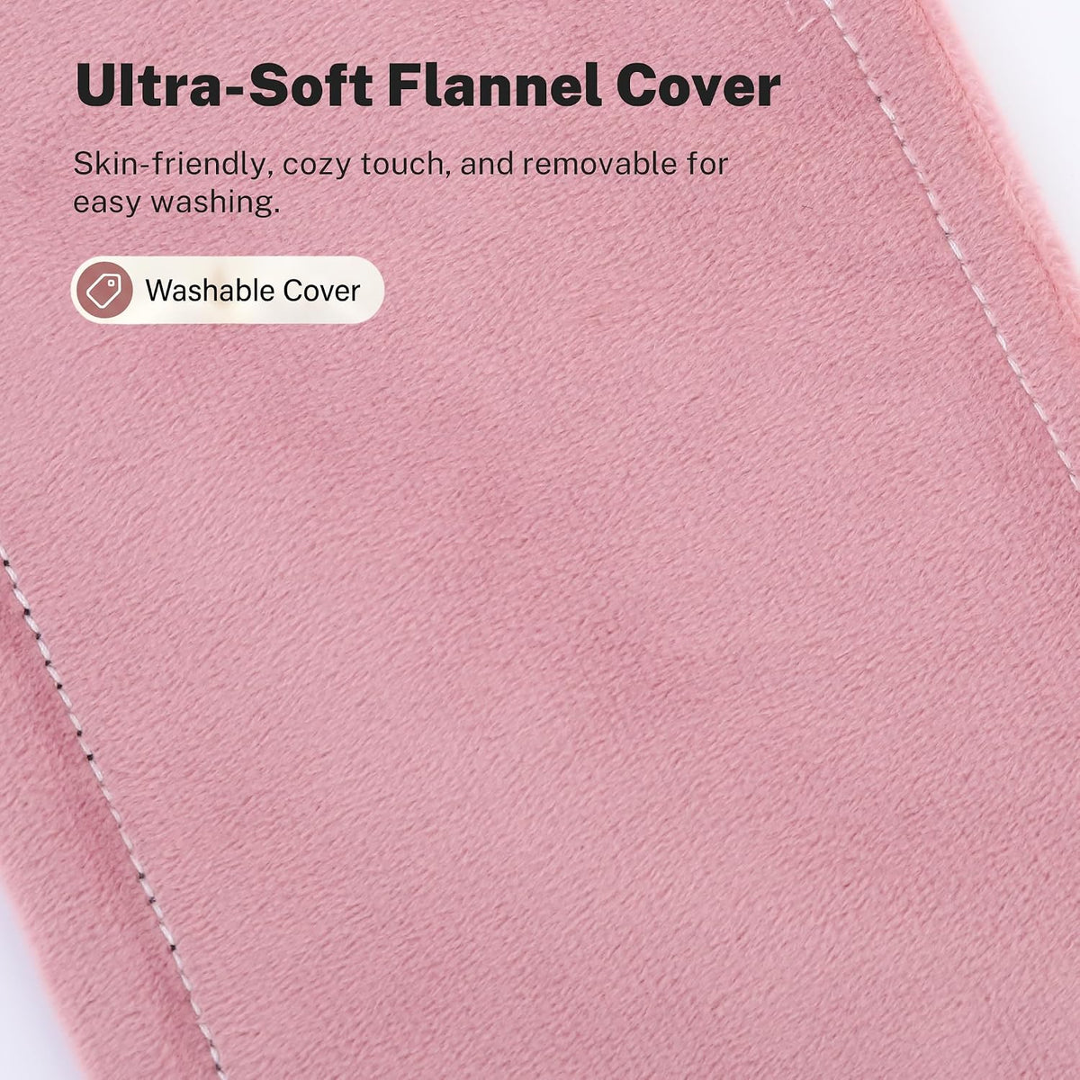 Microwave Heating Pad for Back Pain Relief, Flaxseed Microwavable Heating Pad with Removable Washable Flannel Cover, Moist Heating Pad for Period Cramps & Muscle Relaxation,10''x18''