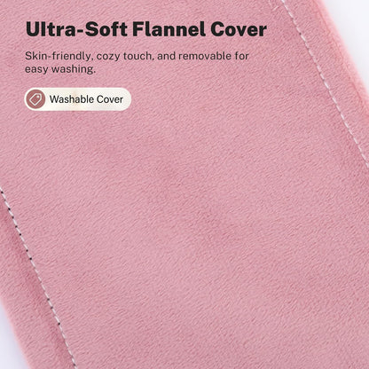 Microwave Heating Pad for Back Pain Relief, Flaxseed Microwavable Heating Pad with Removable Washable Flannel Cover, Moist Heating Pad for Period Cramps & Muscle Relaxation,10''x18''