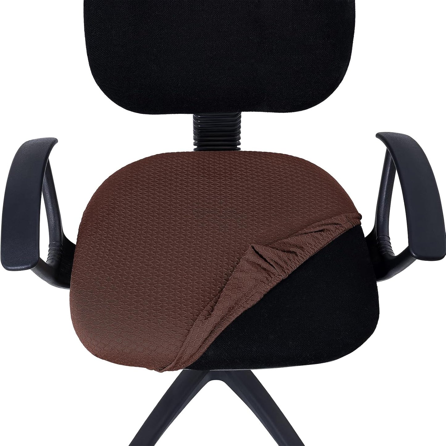 Smiry Office Computer Chair Armrest Covers, 2PCs Anti-dust Arm Rest Pad | Removable Washable Desk Chair Arm Pad Covers, Grey