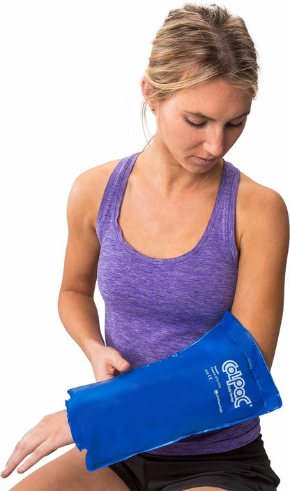 Chattanooga ColPac Reusable Gel Ice Pack Cold Therapy for Knee, Arm, Elbow, Shoulder, Back for Aches, Swelling, Bruises, Sprains, Inflammation (11"x14") - Blue