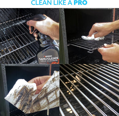Kona Professional Grade Grill Cleaner Spray, 23 oz - Heavy-Duty Degreaser | Heavy-duty kitchen and BBQ degreaser spray, cuts grease on grates, ovens, and stovetops, 23 oz
