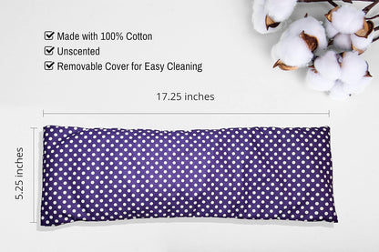 Microwavable Corn Filled Heating Pad and Cold Pack/Washable 100% Cotton Cover (Cross Hatch - Mint, 7.5in W x 11in L)