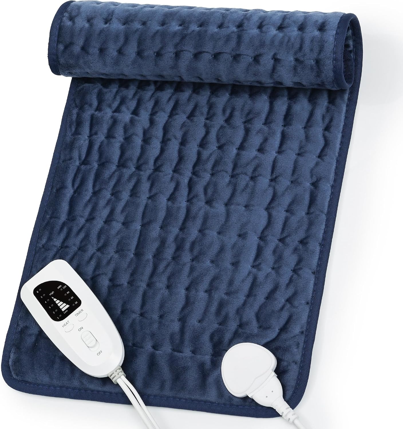Heating Pad,Heated Blanket,Heating Pad for Back Neck,Grey,24x12 Inch | Electric Heating Pad,Dry/Moist Heat Heating Pads,Heating Pads for Shoulder,Abdomen,Heat Pad for Women Men,Birthday Gift