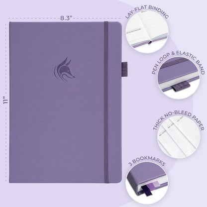 Clever Fox Mental Health & Anxiety Journal CBT Prompts 5.8x8.3 Lavender