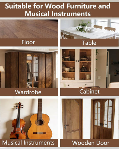 Wood Repair Kit - Scratch Repair Set of 21 - Wood Filler and Furniture Markers for Touching Up Hardwood Scratches, Holes, Cracks, Stains, Laminate Floor, Cabinets, and Tables
