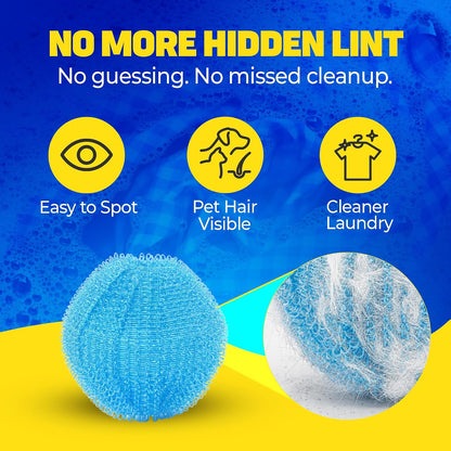 HASHI 12 Pack 2.3 Inch Pet Hair Remover for Laundry, Reusable Washing Machine and Dryer Balls, Dog and Cat Fur Lint Catcher for Clothes and Bedding, Gentle on Fabrics, Prevents Tangling, Black