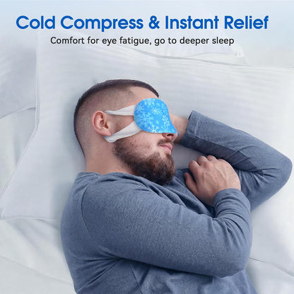 Gel Self Cooling Eye Mask, Instantly Cooling Eye Masks, 8 Pcs Travel Size