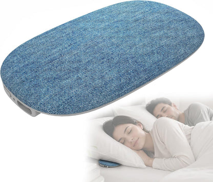 Under Pillow Bone Conduction Speakers, FFNIXOO Sleep Sound Machine with Built-in White Noise, Pillow Speakers for Sleeping Wireless Streaming, Private Side Sleeper Speaker (Blue)