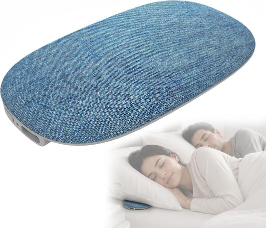 Under Pillow Bone Conduction Speakers, FFNIXOO Sleep Sound Machine with Built-in White Noise, Pillow Speakers for Sleeping Wireless Streaming, Private Side Sleeper Speaker (Blue)