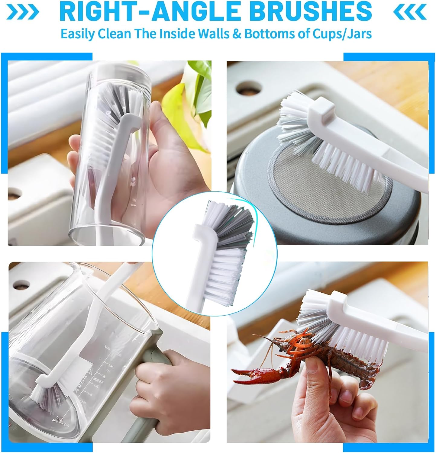 15Pcs Crevice Cleaning Brush Set, Hard Bristle Scrub Brushes Tools for Deep Cleaning Gap,Window Groove Cleaning Brush for Sliding Door Sill Tile Lines Shutter Corner Sink Teapot Bottle (1 Set)