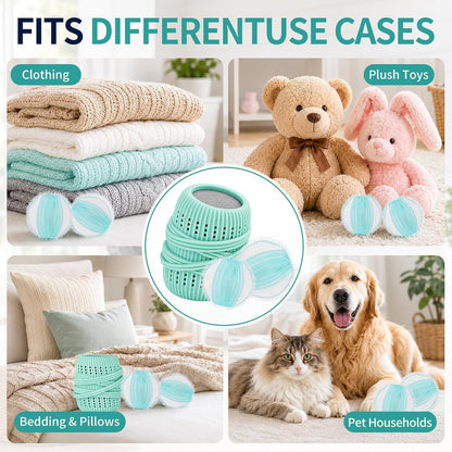 16PCS Pet Hair Remover and Laundry Ball Set, Reusable Dog Hair Remover for Laundry, Lint Catcher Laundry Ball in Washing Machine, Pet Hair Catcher for Clothes, Bedding