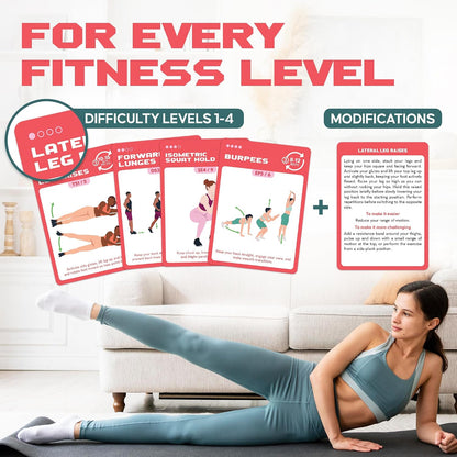 Abs and Core Exercise Cards – 75+ Workout Cards to Help Build Core Strength, Stability, Outdoor, Work from Home Fitness Workout