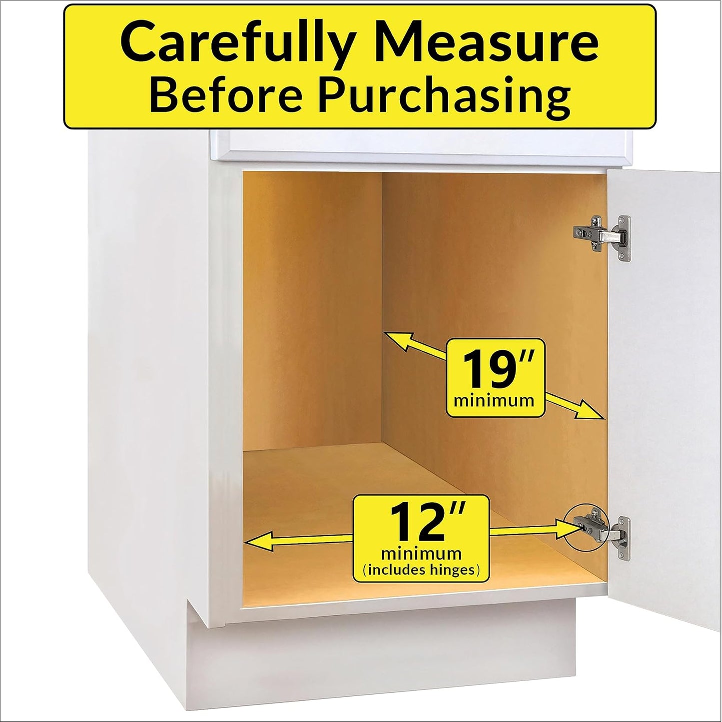 LYNK PROFESSIONAL® Pull Out Cabinet Organizer, Kitchen Slide Out Drawer | 14W x 21D chrome rollout shelf creates easy-access storage for cookware, pantry items and kitchen essentials inside cabinets