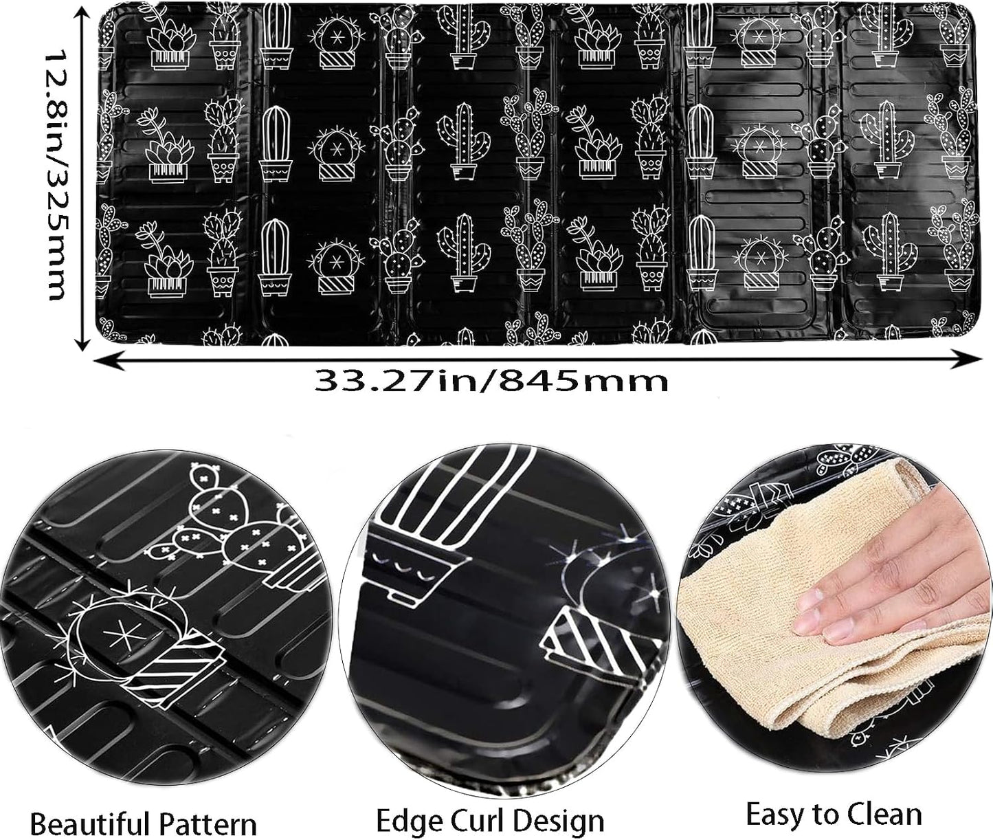 3 Sided Oil Splatter Guard - NeilBee 2Pcs Foldable Grease Splatter Screen, Splatter Shield for Stove Top Cooktop, Oil Barrier Oil Proof Plate Board for Cooking Kitchen Restaurant Use