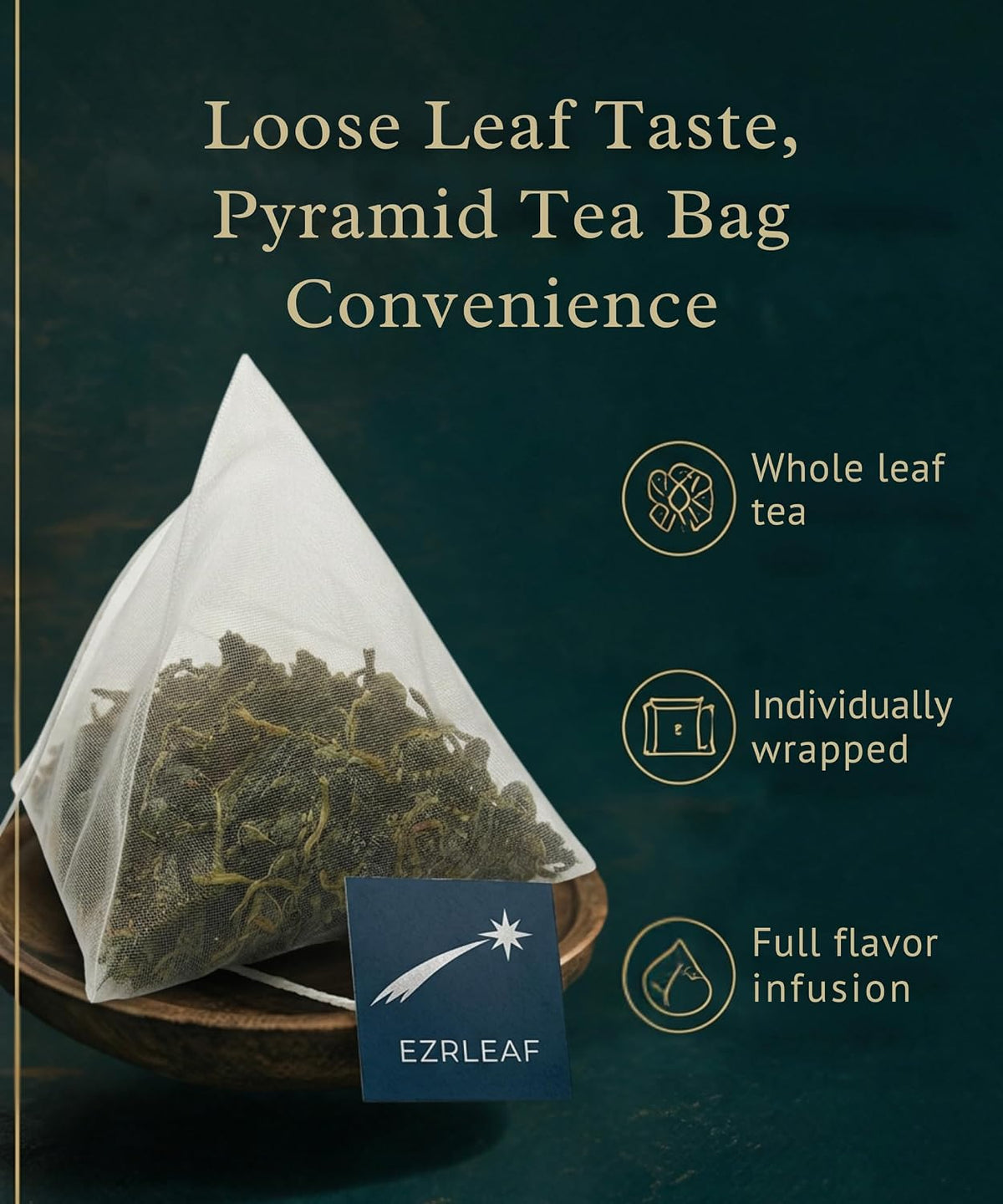 EZR LEAF Pura Herbal Tea Sampler - 22ct Caffeine-Free Tea Variety Gift Set