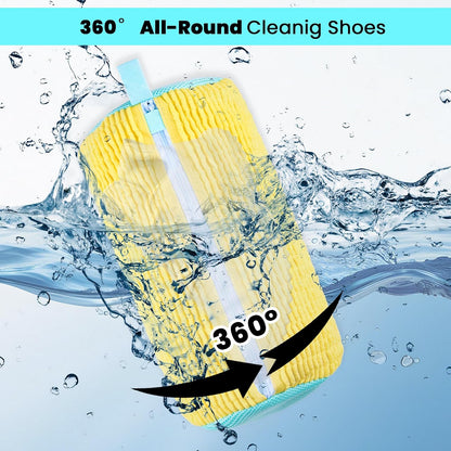 Shoe Washing Machine Bag, 4 Pcs Shoe Laundry Bag for Sneacker | With 4 Boot Stretcher (L 6-12.5 & S 5-10.5), Reusable,Durable Zipper,360°Deep Cleaning, Fit Most Shoes Types