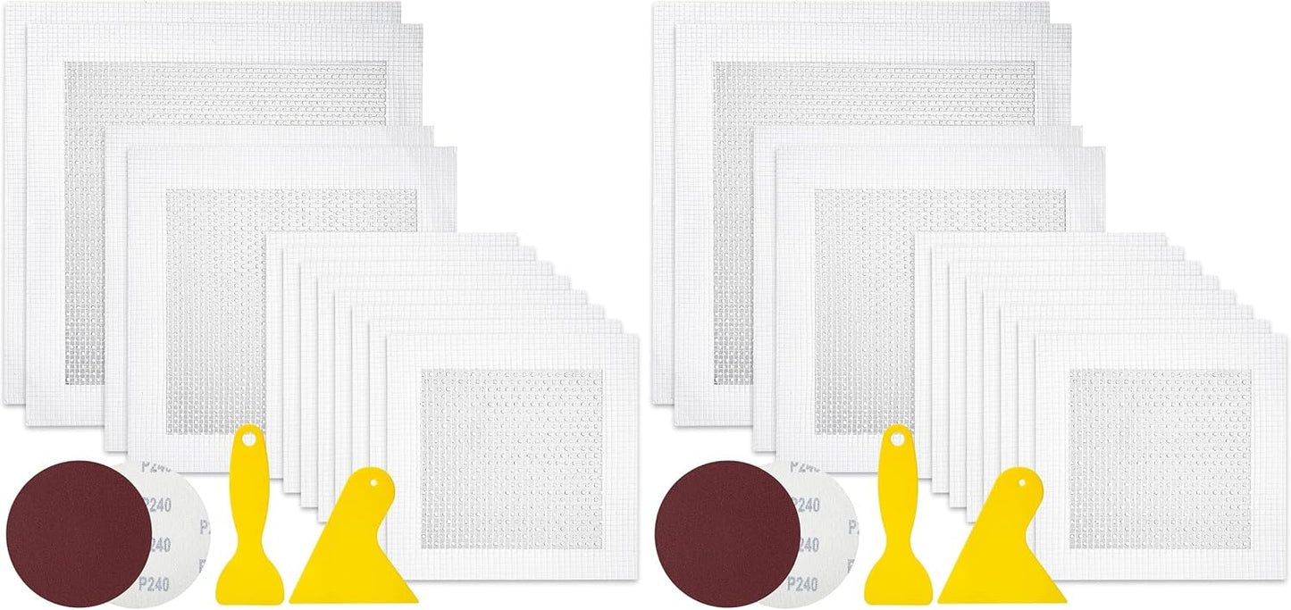 Bates- Drywall Repair Kit, 16 pcs, Aluminum Wall Repair Patch Kit | for Wall Hole Repair, Sanding and Patching