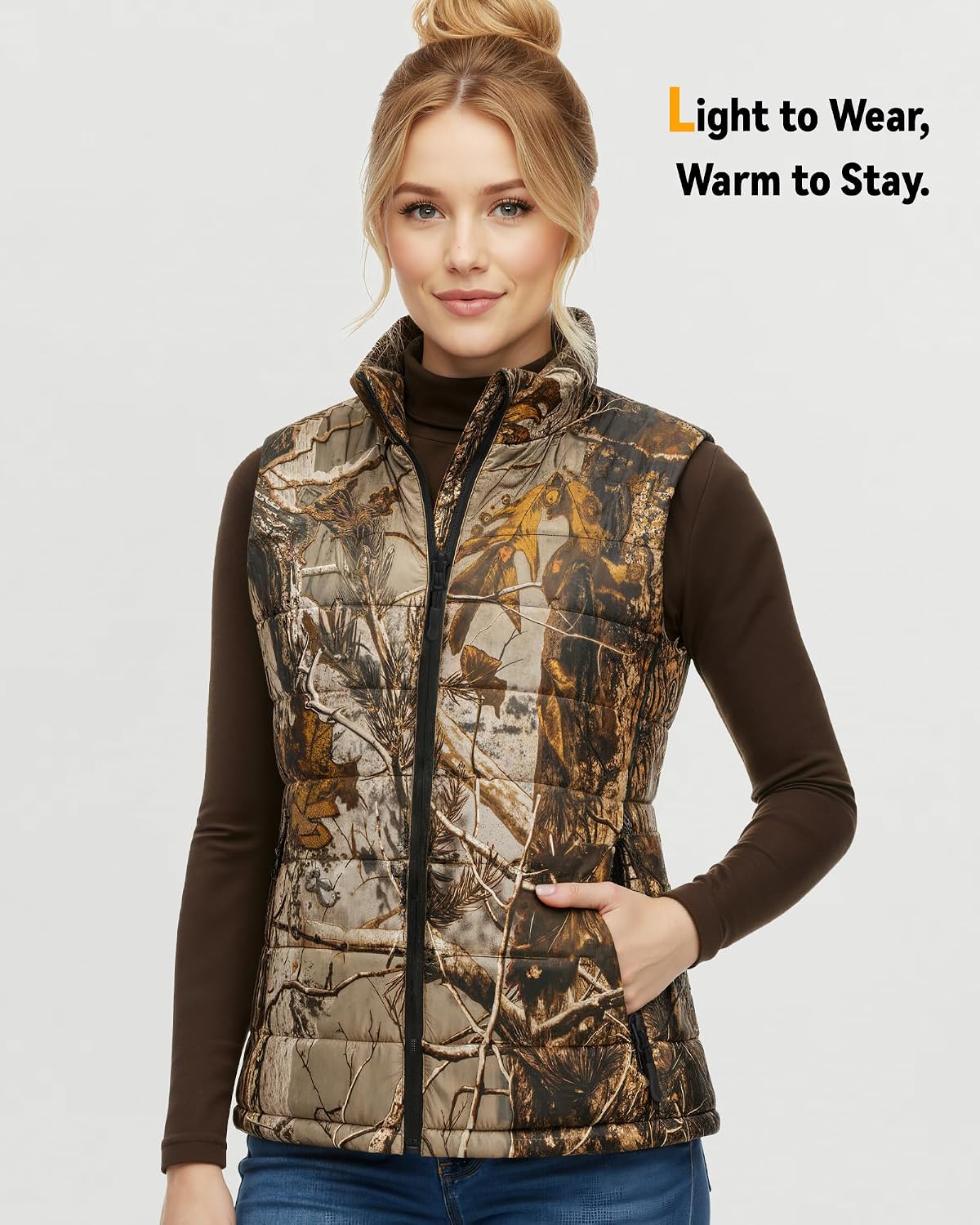 Wulcea Graphene Heated Vest For Women 7.4V Fast Charge Large Capacity Battery