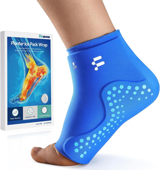 Ankle Ice Pack Wrap, Hands Free for Sprained Ankle & Swelling, XL