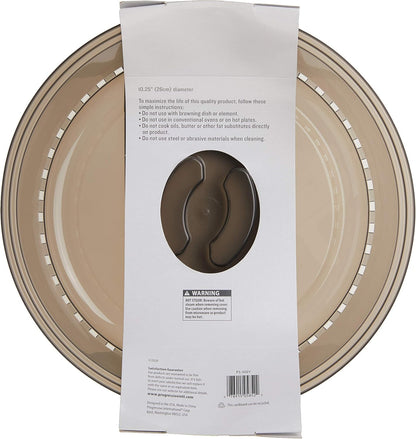 PrepSolutions Microwave Food Cover, 10.25-Inch, Gray – Microwave-Safe Lid for Splatter-Free Cooking