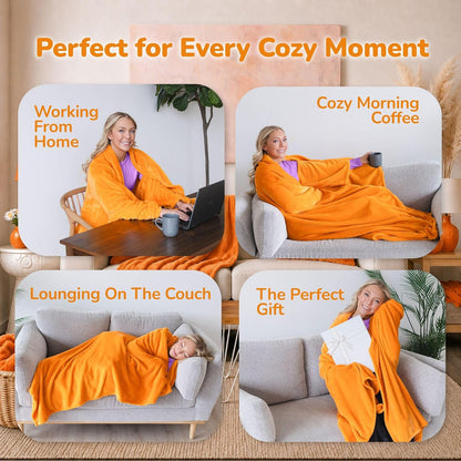 Super Blanky Wearable Blankets for Women & Men, Dorm Room Essentials, Gift for Her, Gifts for Women, Wife Birthday Gift Ideas