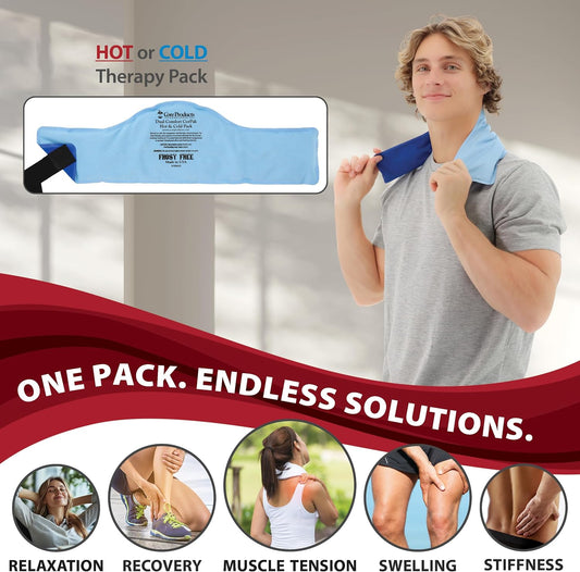 Reusable Hot & Cold Therapy Pack for Knee, Back, Shoulder & Ankle Pain (Cervical - 6 x 20 inch)