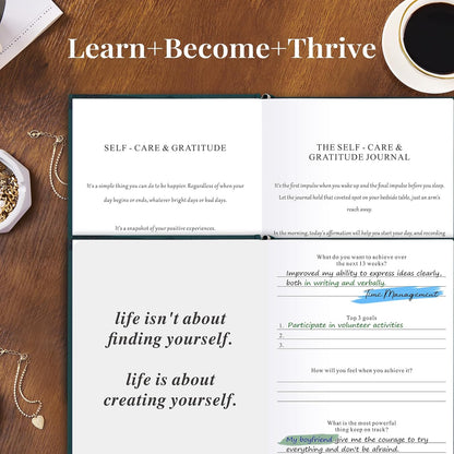Self Care Guided Journal for Women，Gratitude Journal & ADHD Planner A5Beige | ADHD Planner, Mental Health & Anxiety Guided Journal for Women, Better Everyday