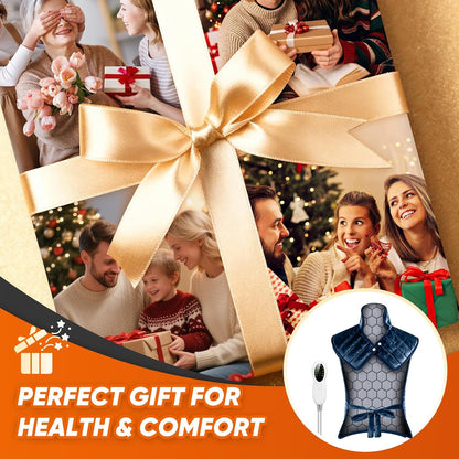 Heating Pad for Shoulder and Back, Electric Graphene-Infused Weighted Heat Pads for Pain Relief, 35"x24" Large Full Body Heated Pad, 86°F-158°F Auto-Off, Birthday Gifts for Women, Men, Mom, Dad