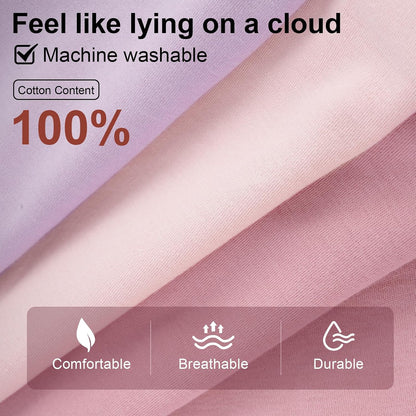 Baby Sleep Sack 0-6 Months, 100% Cotton Wearable Blanket, 0.5 Tog, 3 Pack