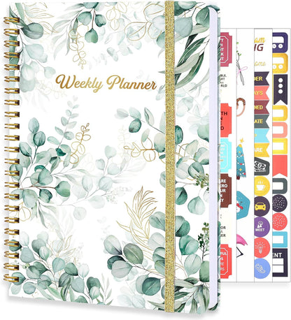 Thboxes A5 Weekly Planner Notebook, 52 Week Undated Journal for Women, Pink