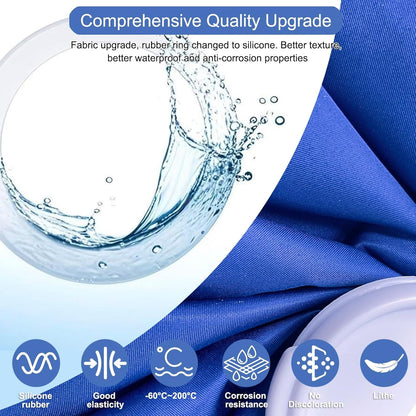 11" Large Ice Bag Pack with Wrap for Injuries, Upgrade Reusable Ice Packs, Effective Hot/Cold Therapy for Migraine, Shoulder, Neck, Knee Pain, No-Leak & Waterproof, Blue