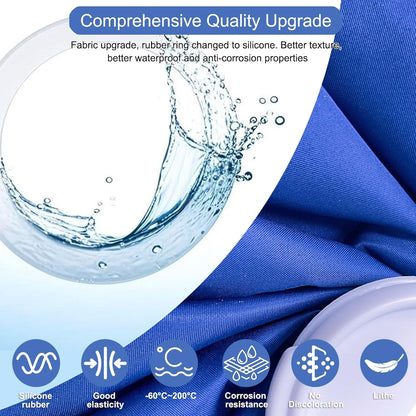 11" Large Ice Bag Pack with Wrap for Injuries, Upgrade Reusable Ice Packs, Effective Hot/Cold Therapy for Migraine, Shoulder, Neck, Knee Pain, No-Leak & Waterproof, Blue