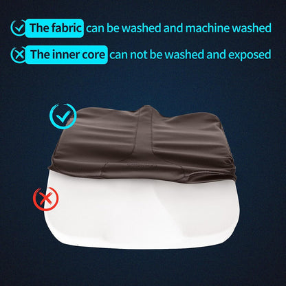 Car Seat Cushion - Comfort Memory Foam Seat Cushion for Car Seat Driver, Tailbone (Coccyx) Pain Relief, Car Seat Cushions for Driving (Gray)