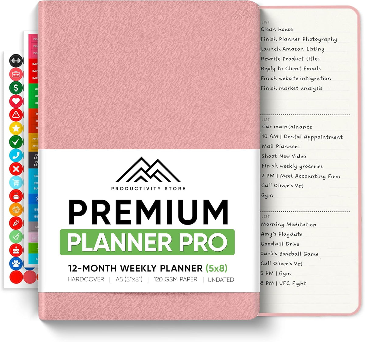 Dated, 2026 Planner, 5.8” x 8.3” - The #1 Productivity Planner to Achieve Your 2026 Goals - Planner 2026-2027 by PRODUCTIVITY STORE (A5, GREY)