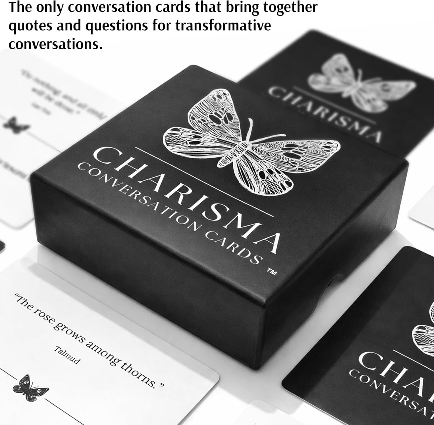 Conversation Starter Cards – 54 Question Cards for Couples, Family Game Night & Date Night | Icebreaker Deck for Meaningful Talks | Fun Gift
