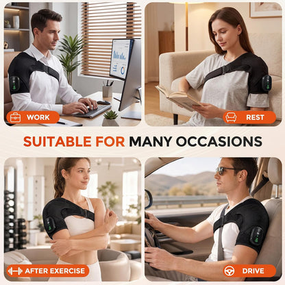 Shoulder Massager for Pain Relief & Rotator Cuff Shoulder Heating Pad